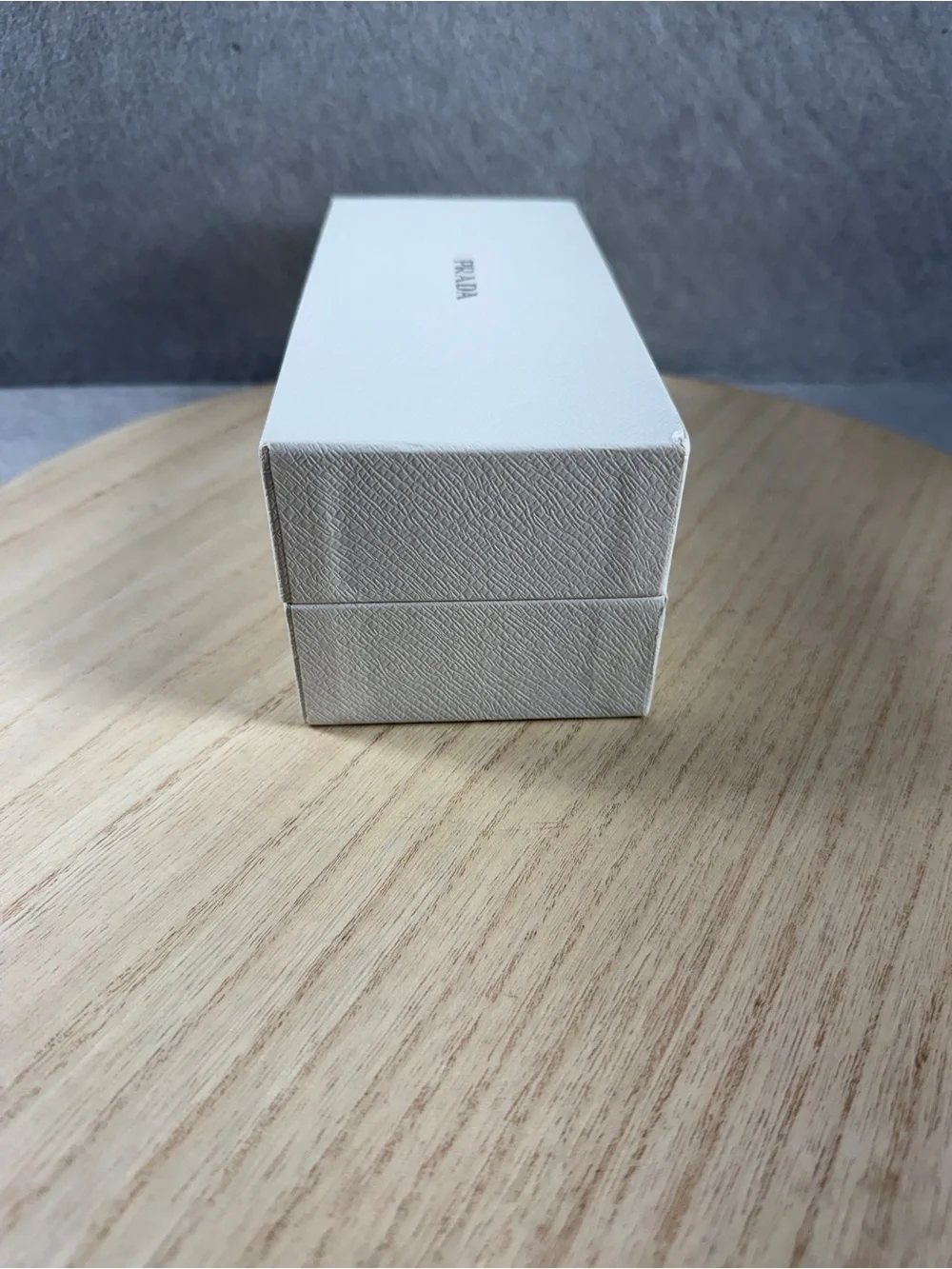 Prada White Presentation Box with Black Microfiber Cloth and Booklet